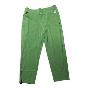 New Athleta Brooklyn Ankle Pant Vineyard Green Pull-On Lightweight Pants 14